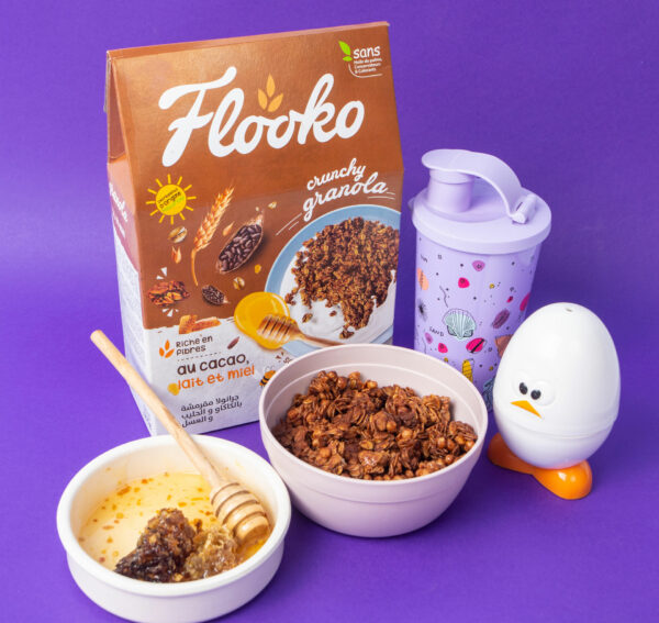 Crunchy granola Flooko aux cacao, lait et miel – Image 3